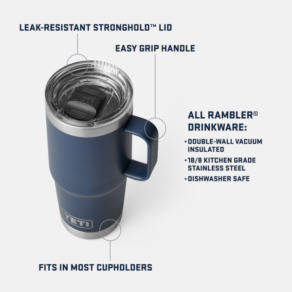 Alpine Yellow Yeti Rambler 20 oz Travel Mug Tumblers | ACOBV-9807