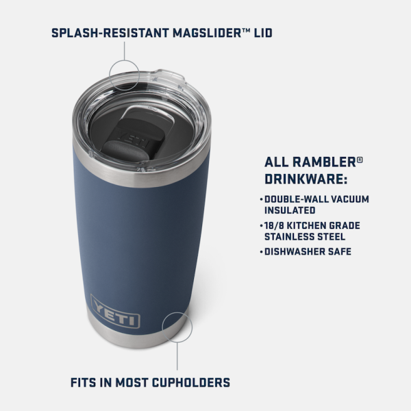 Alpine Yellow Yeti Rambler 20 oz Tumbler Tumblers | MWGXZ-8250