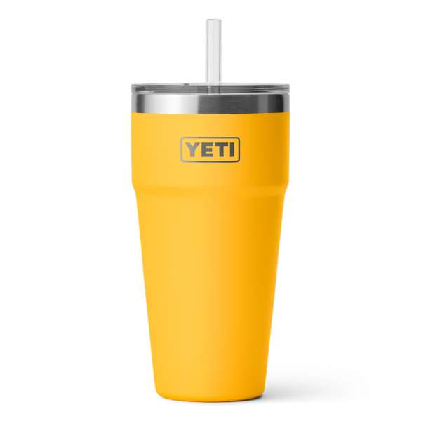 Alpine Yellow Yeti Rambler 26 oz Stackable Cup Straw Drinkware | YXSWR-5906