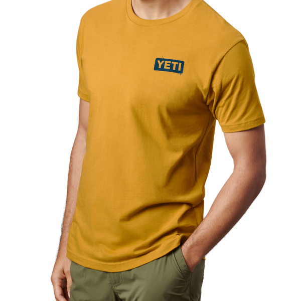 Antique Gold Yeti Sunset Sails Short Sleeve T-Shirt Short Sleeve T-Shirt | FVKSO-5017