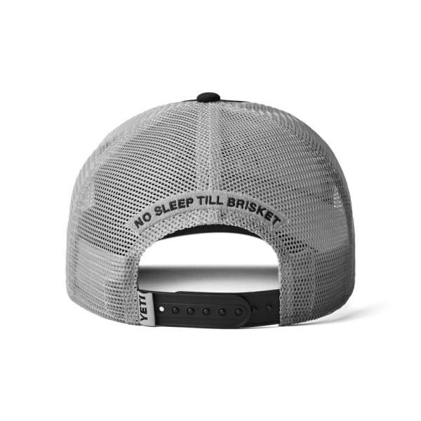 Black Yeti No Sleep Till Brisket Trucker Hat Hats | OMRHP-1965