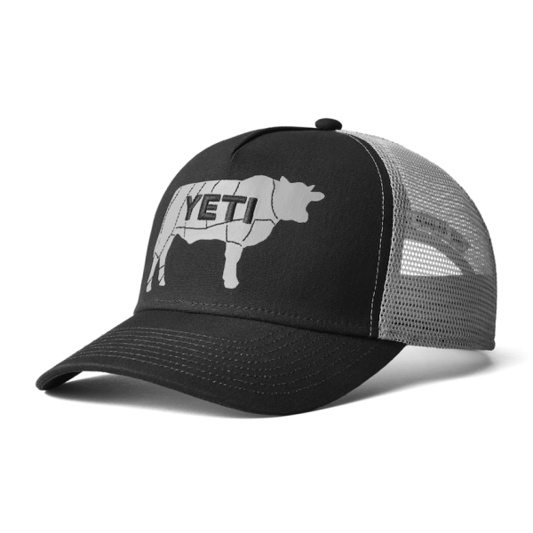 Black Yeti No Sleep Till Brisket Trucker Hat Hats | OMRHP-1965