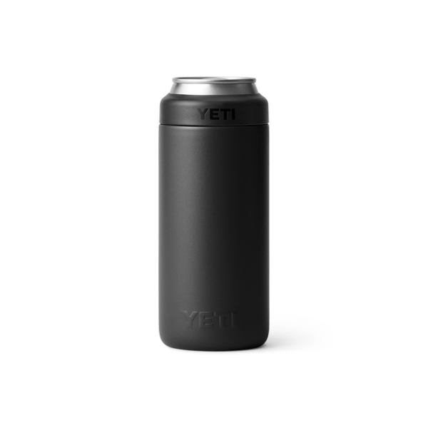 Black Yeti Rambler 12 oz Colster Slim Can Cooler Beer & Barware | QGZPN-0398