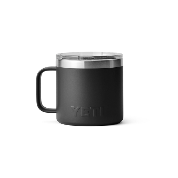 Black Yeti Rambler 14 oz Mug Coffee & Mugs | CWUGB-1350