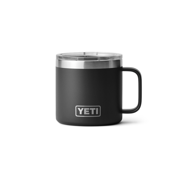 Black Yeti Rambler 14 oz Mug Coffee & Mugs | CWUGB-1350