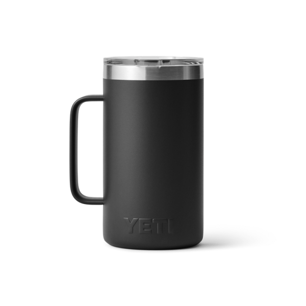 Black Yeti Rambler 24 oz Mug Coffee & Mugs | IVFWZ-0456