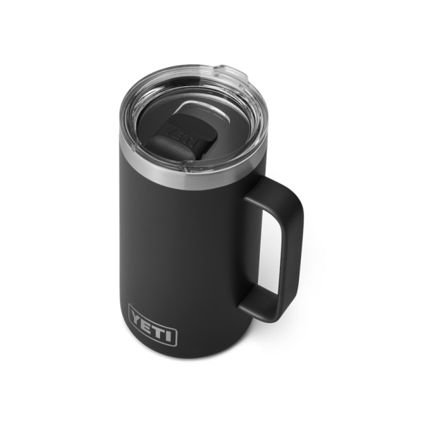 Black Yeti Rambler 24 oz Mug Coffee & Mugs | IVFWZ-0456