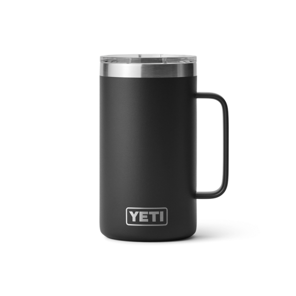 Black Yeti Rambler 24 oz Mug Coffee & Mugs | IVFWZ-0456