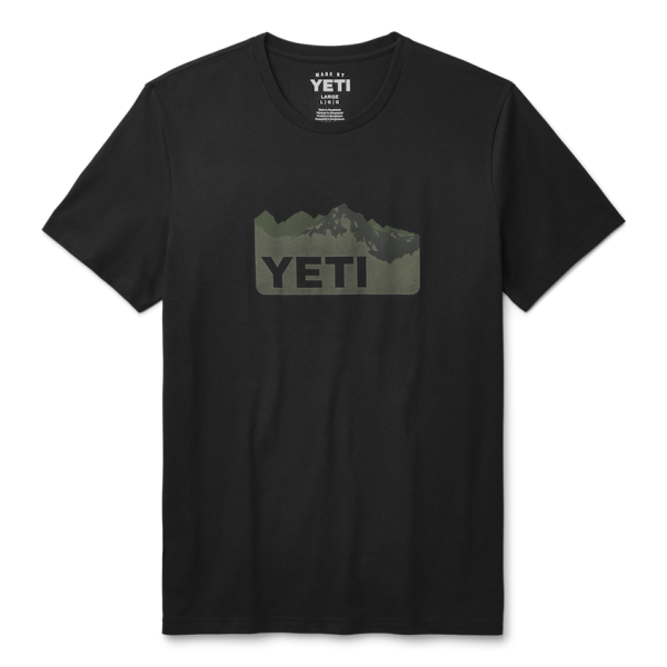 Black Yeti Terrain Short Sleeve T-Shirt Short Sleeve T-Shirt | KXHGS-4960