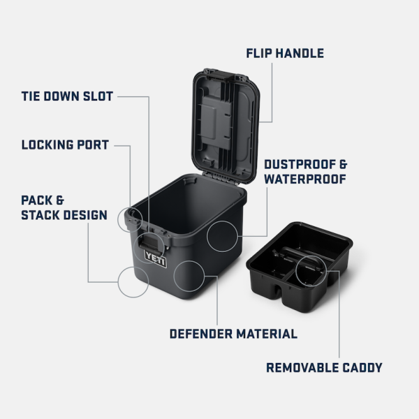 Charcoal Yeti Loadout GoBox 15 Gear Case Storage | RDUKT-9603