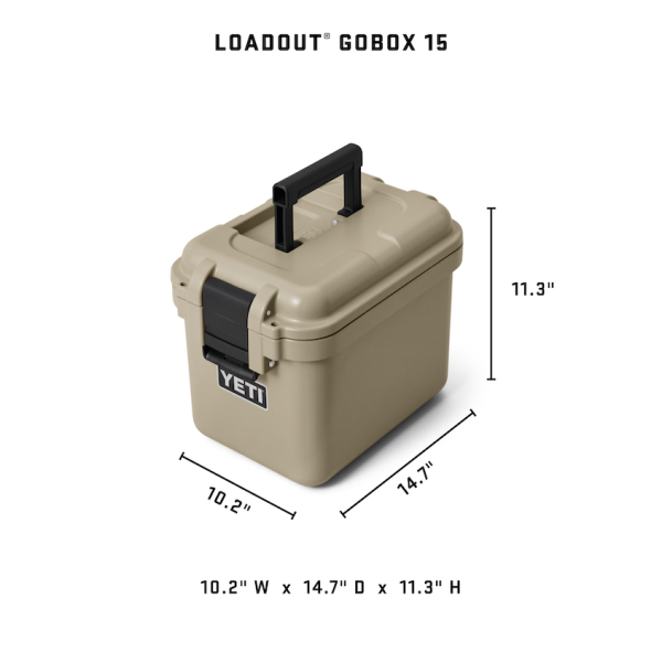 Charcoal Yeti Loadout GoBox 15 Gear Case Storage | RDUKT-9603