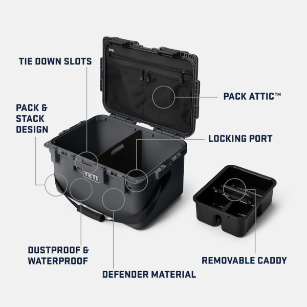 Charcoal Yeti Loadout GoBox 30 Gear Case Storage | GEMOF-4105