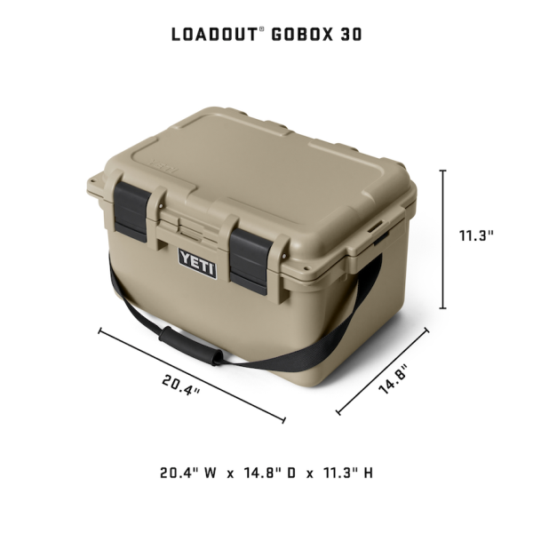 Charcoal Yeti Loadout GoBox 30 Gear Case Storage | GEMOF-4105