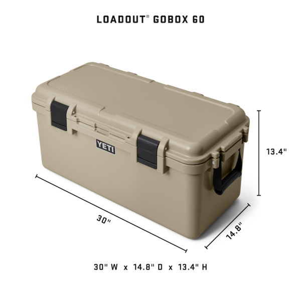 Charcoal Yeti Loadout GoBox 60 Gear Case Storage | ACTXQ-5432