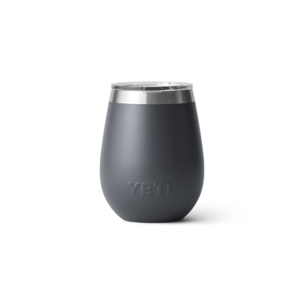 Charcoal Yeti Rambler 10 oz Wine Tumbler Beer & Barware | JQNBW-2145