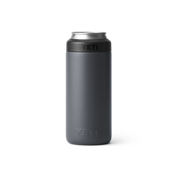 Charcoal Yeti Rambler 12 oz Colster Slim Can Cooler Beer & Barware | DSEKY-6134