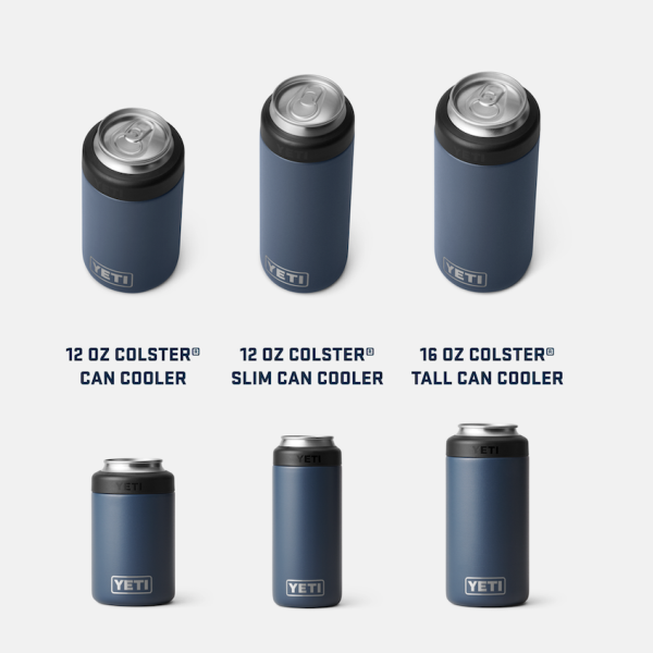 Charcoal Yeti Rambler 12 oz Colster Slim Can Cooler Beer & Barware | DSEKY-6134