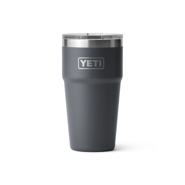 Charcoal Yeti Rambler 16 oz Stackable Pint Beer & Barware | TACEL-0127