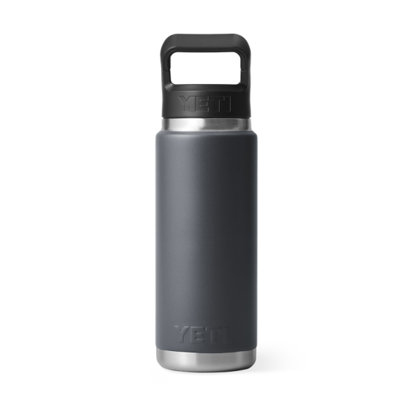 Charcoal Yeti Rambler 26 oz Water Bottle Straw Drinkware | WNGQU-9865