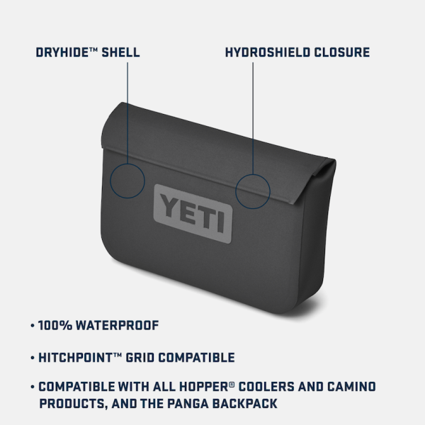 Charcoal Yeti Sidekick Dry Gear Case Accessories | ODLEG-6059