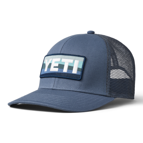 Deep Blue Yeti Sunrise Badge Trucker Hat Hats | DPSWI-1276