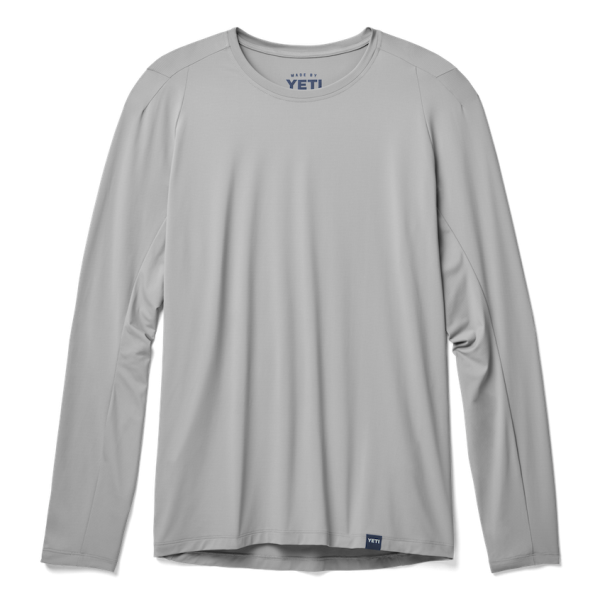 Gray Yeti Crew Neck Long Sleeve Sunshirt Sunshirts | BOZSJ-8459