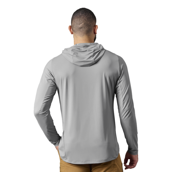 Gray Yeti Hooded Long Sleeve Sunshirt Sunshirts | URPKD-7421