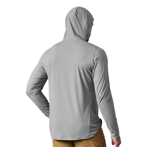 Gray Yeti Hooded Long Sleeve Sunshirt Sunshirts | URPKD-7421