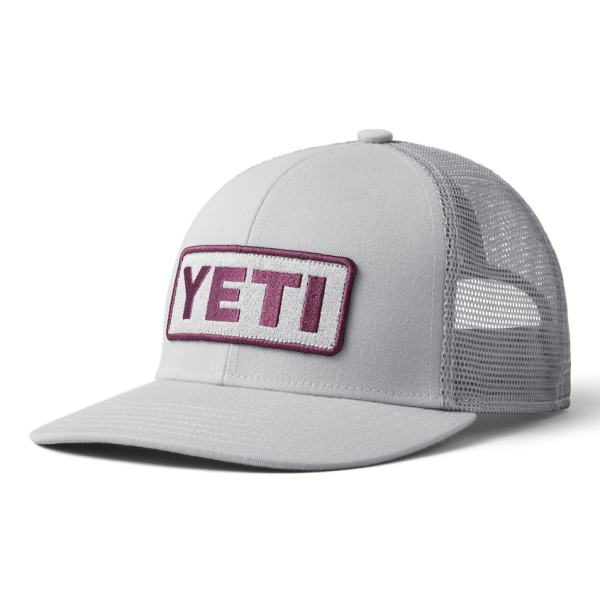 Gray Yeti Low-Pro Logo Badge Trucker Hat Hats | MOLEZ-9362