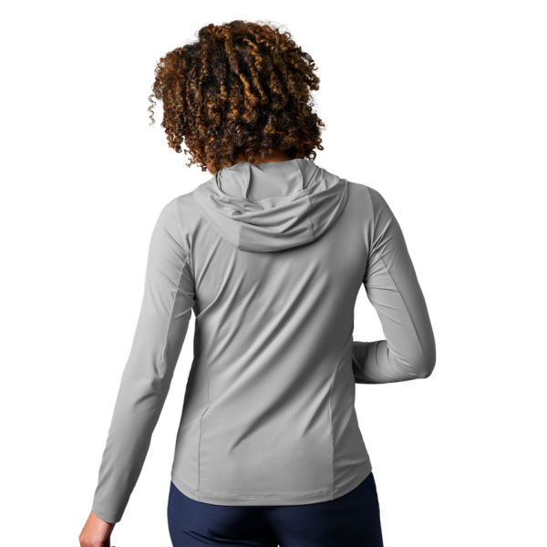 Gray Yeti Women's Hooded Long Sleeve Sunshirt Sunshirts | MZIUE-2506