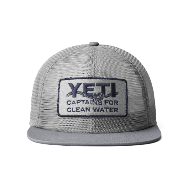 Gray Yeti YETI X Captains for Clean Water Mesh Hat Hats | NOULP-3859