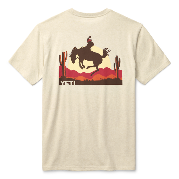 Heather Cream Yeti A Bit Broncy Short Sleeve T-Shirt Short Sleeve T-Shirt | SXTWP-0876