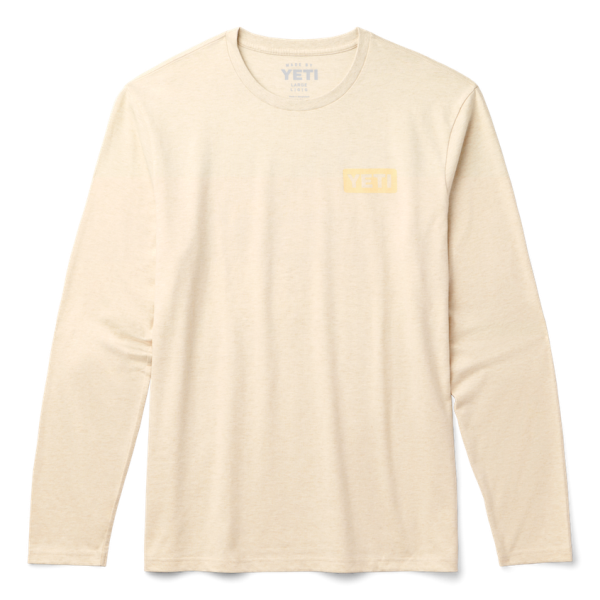 Heather Cream Yeti Sunrise Elk Long Sleeve T-Shirt Long Sleeve T-Shirt | EBGFQ-6941