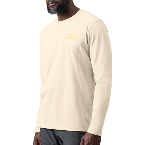 Heather Cream Yeti Sunrise Elk Long Sleeve T-Shirt Long Sleeve T-Shirt | EBGFQ-6941