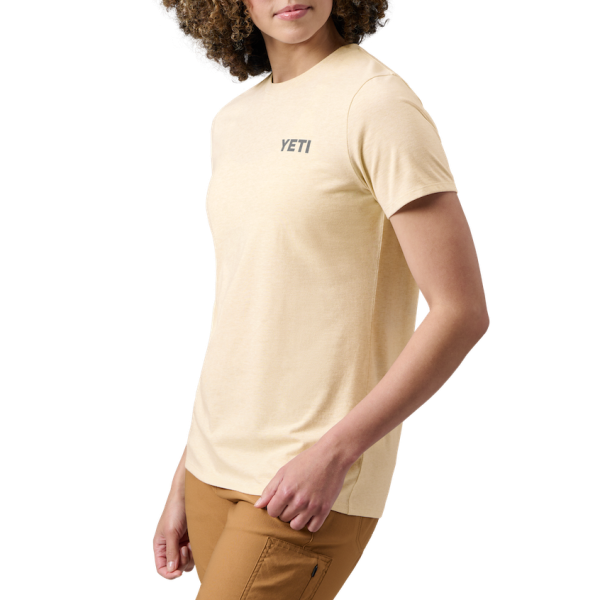 Heather Cream Yeti Women's Mountain Bear Short Sleeve T-Shirt Short Sleeve T-Shirt | JPWUG-8203