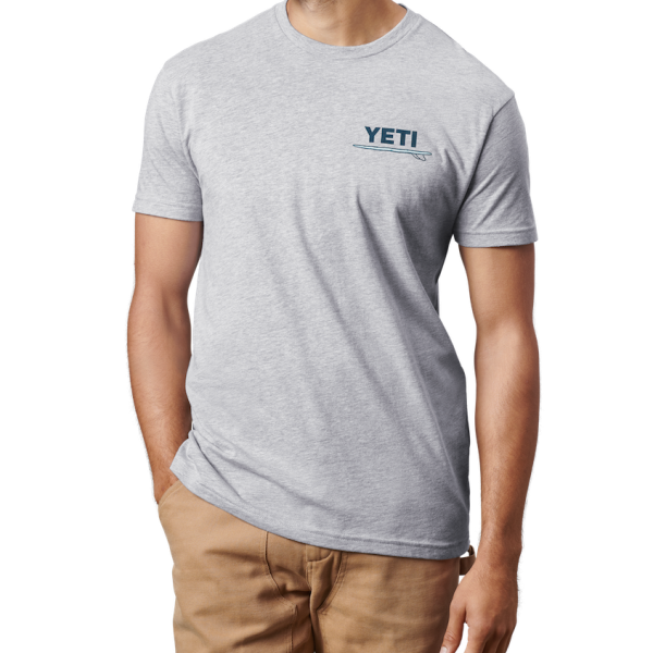 Heather Gray Yeti Adventure Bus Short Sleeve T-Shirt Short Sleeve T-Shirt | QWZJT-8034