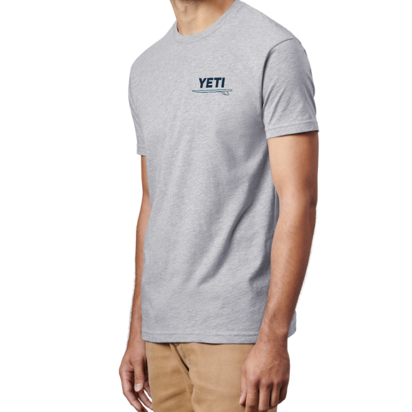 Heather Gray Yeti Adventure Bus Short Sleeve T-Shirt Short Sleeve T-Shirt | QWZJT-8034