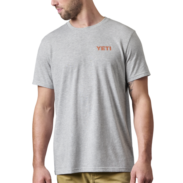 Heather Gray Yeti Skiff Short Sleeve Tee Short Sleeve T-Shirt | ORQPG-7952