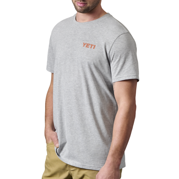 Heather Gray Yeti Skiff Short Sleeve Tee Short Sleeve T-Shirt | ORQPG-7952