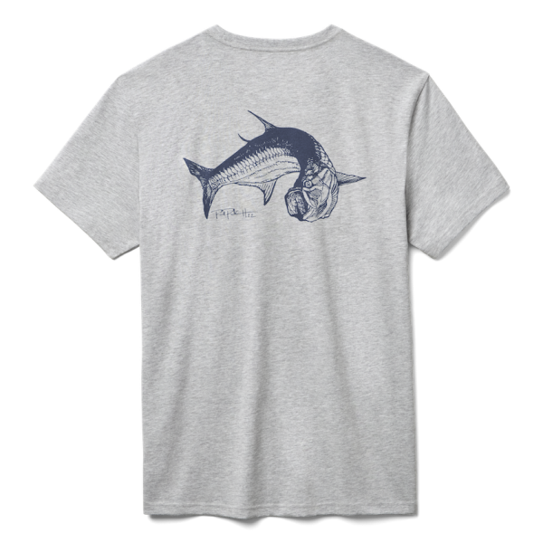 Heather Gray Yeti YETI X Captains for Clean Water Pocket Short Sleeve Tee Short Sleeve T-Shirt | QIERD-0136