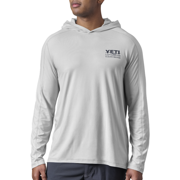 Heather Light Gray Yeti YETI X Captains for Clean Water Long Sleeve Pullover Long Sleeve Pullover | URFBQ-3245