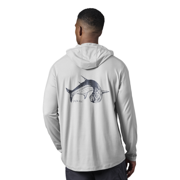 Heather Light Gray Yeti YETI X Captains for Clean Water Long Sleeve Pullover Long Sleeve Pullover | URFBQ-3245