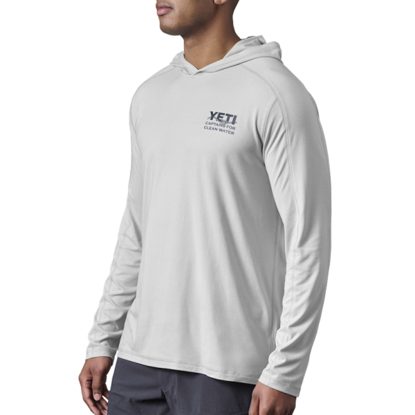 Heather Light Gray Yeti YETI X Captains for Clean Water Long Sleeve Pullover Long Sleeve Pullover | URFBQ-3245