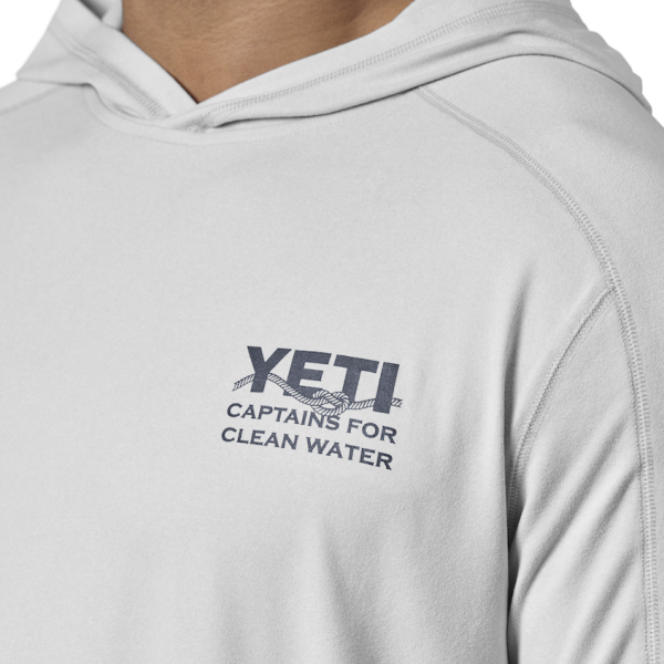 Heather Light Gray Yeti YETI X Captains for Clean Water Long Sleeve Pullover Long Sleeve Pullover | URFBQ-3245