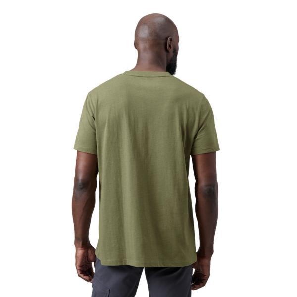 Heather Olive Yeti Camo Pocket Short Sleeve T-Shirt Short Sleeve T-Shirt | XUKQG-8374