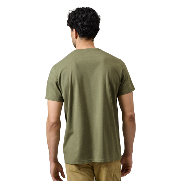 Heather Olive Yeti Steer Badge Short Sleeve T-Shirt Short Sleeve T-Shirt | JKSVP-8913