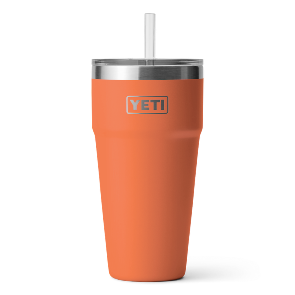 High Desert Clay Yeti Rambler 26 oz Stackable Cup Straw Drinkware | JQOEY-4256