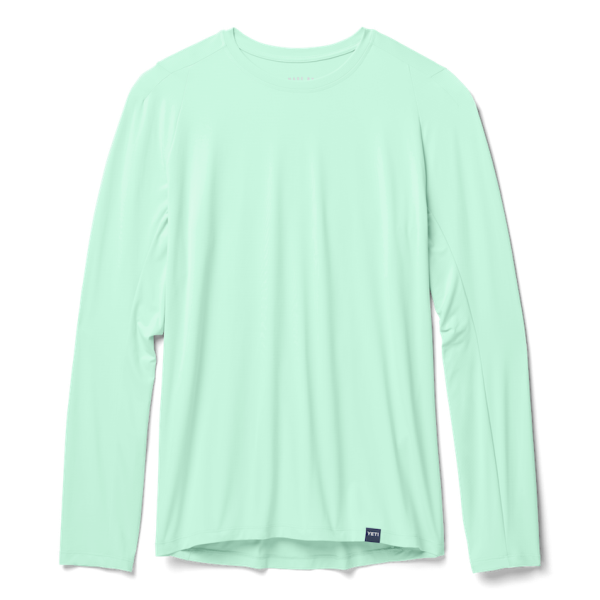 Ice Blue Yeti Crew Neck Long Sleeve Sunshirt Sunshirts | WLQOX-7491