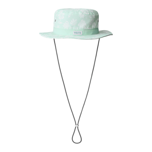 Ice Blue Yeti Floral Print Boonie Hat Hats | YTSXB-2470