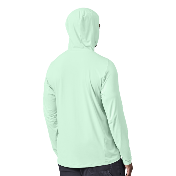 Ice Blue Yeti Hooded Long Sleeve Sunshirt Sunshirts | UETYA-4216